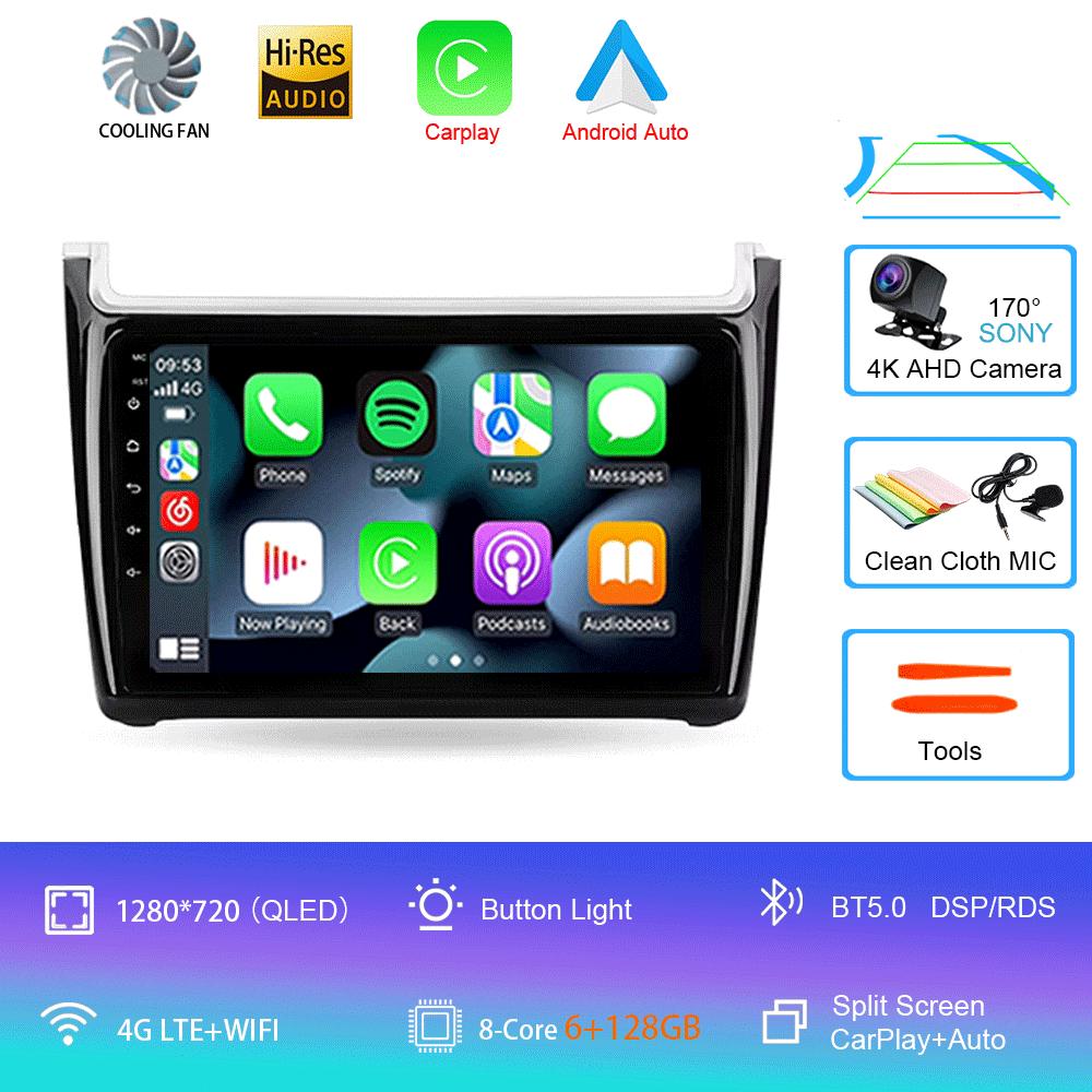 Android 14 For Volkswagen POLO 5 2008 - 2020 Car Radio Multimedia Video Player Navigation Stereo GPS No 2din 2 Din Dvd