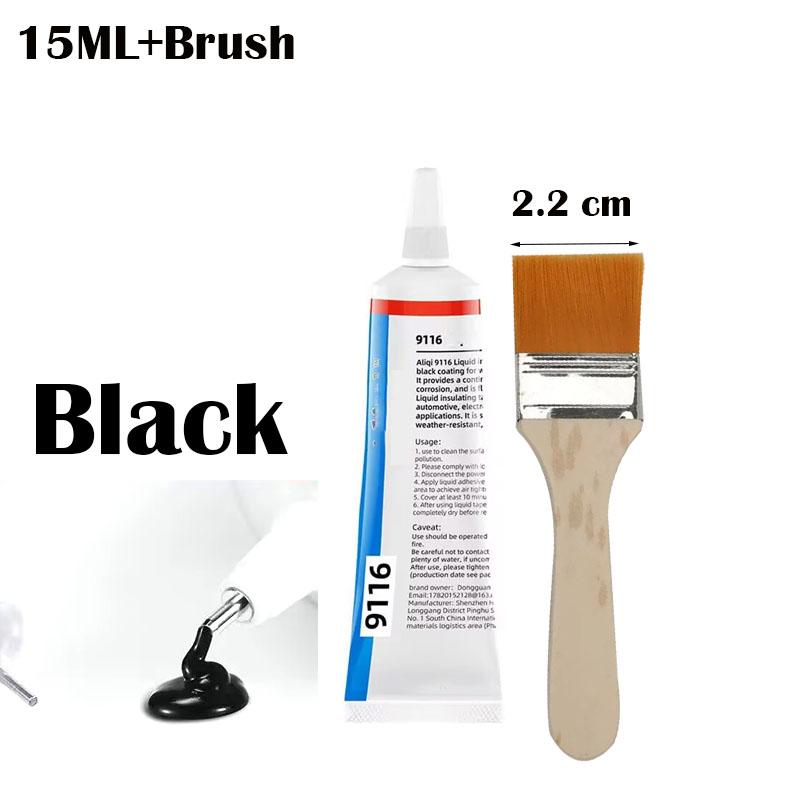 Liquid Waterproof Electrical Tape Epoxy Resin Black Glue Quick Drying Sealant For Wires And Cables Home Use Fix Line Glue