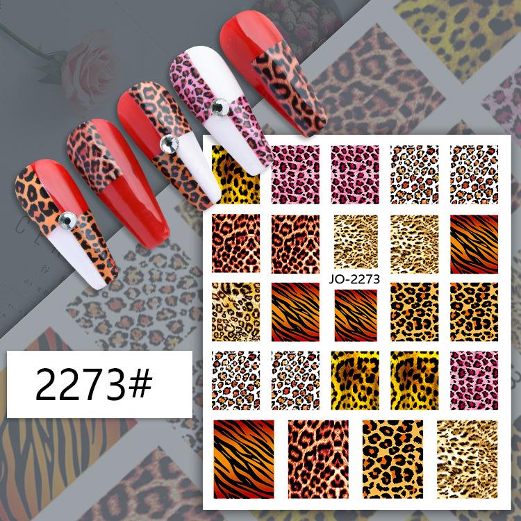 French Style Leopard & Zebra Nail Art Stickers: Butterfly & Stripe Decals