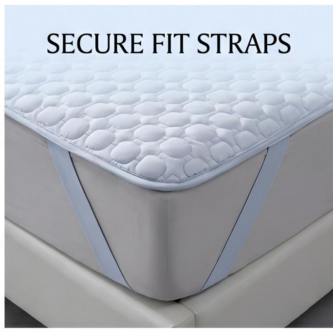 Premium 12mm Thick Ice Silk Latex Cooling Mat 3-Piece Washable Soft Bed Linen For Hot Summer Bedroom Use