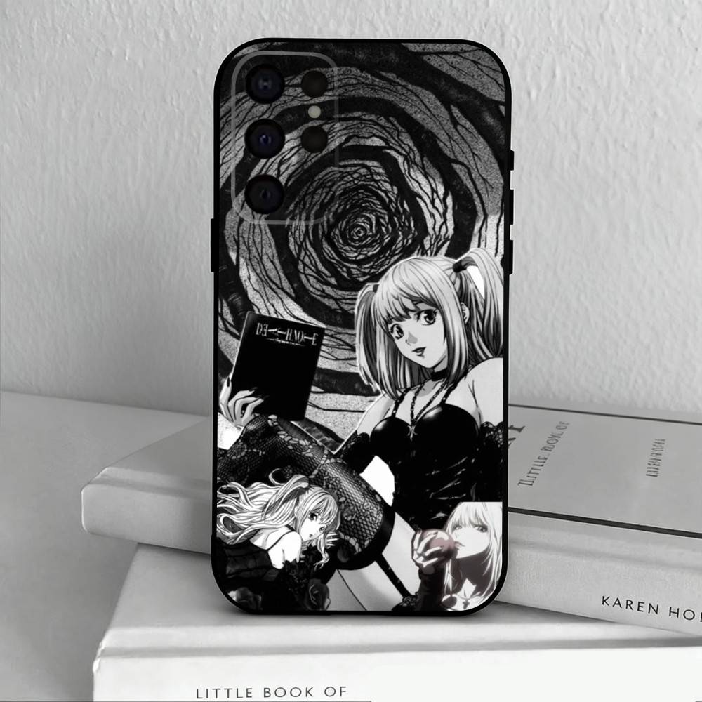 M-Misa D-Death N-Note Phone Case For Samsung S25,S24,S21,S22,S23,S30,Ultra,S20,Plus,Others Soft Black Cover