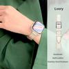 Cinturino in Pelle 14MM Per Cinturini Apple Watch 45mm 38mm 49mm 40mm 42mm 41mm Bracciale Smartwatch da Donna iWatch Tutte le Serie