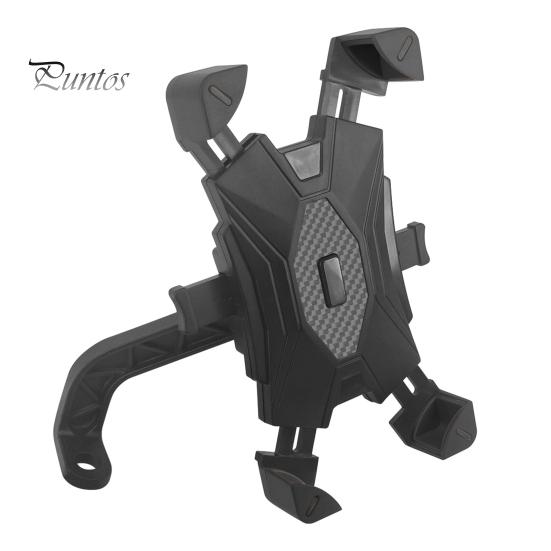 Mobile Phone Holder No Button Blocking Anti-skid Four Corner Locking Convenient Operation Cellphone Containing Bicycle Phone Rack Mobile Phone