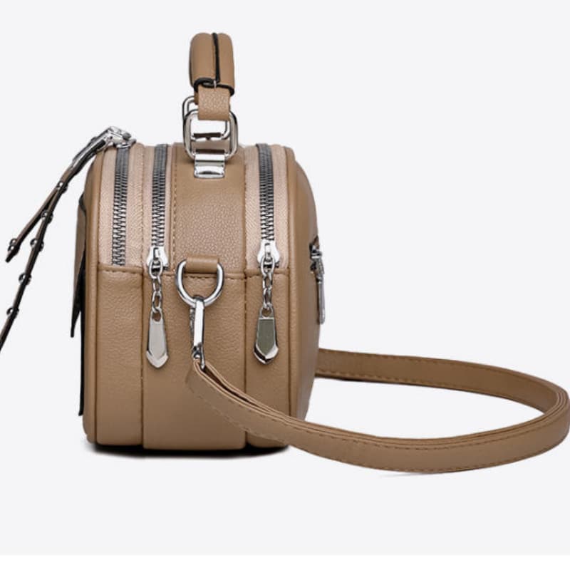 Stylish and simple portable messenger small square bag