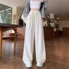 Floral Sweatpants for Women In Autumn and Summer Loose New Casual Long Pants Design Small Straight Wide-leg Pants