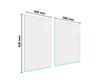 GLASS CUTTING BOARD 40+60x52 WHITE 7in1