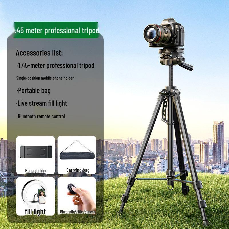 DSLR/Mirrorless Camera Tripod with Ball Head for Live Streaming and Photography Shoots