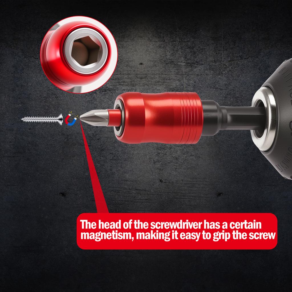 38Pcs Ratchet Wrench and Screwdriver Bit Set 1/4 Inch Hex Shank Magnetic Tip Screwdriver Bit with 6 Socket for Screws