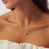 14K Gold Dainty Necklace for Women,Fashion Trendy Simple Multi-element Pendant Jewelry