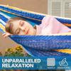 Handwoven Mayan Hammock Thick Soft Rope Double Hammock for Outdoor Outside Indoor 600 lbs Capacity Heavy-Duty Includes Tree Str