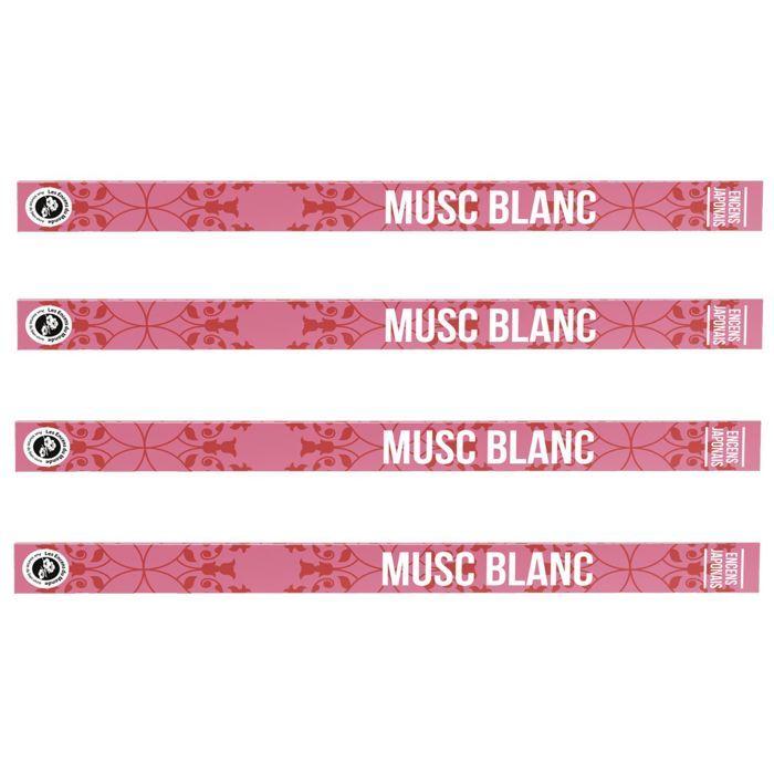 Encens japonais Musc blanc 48 bâtonnets de 50 min