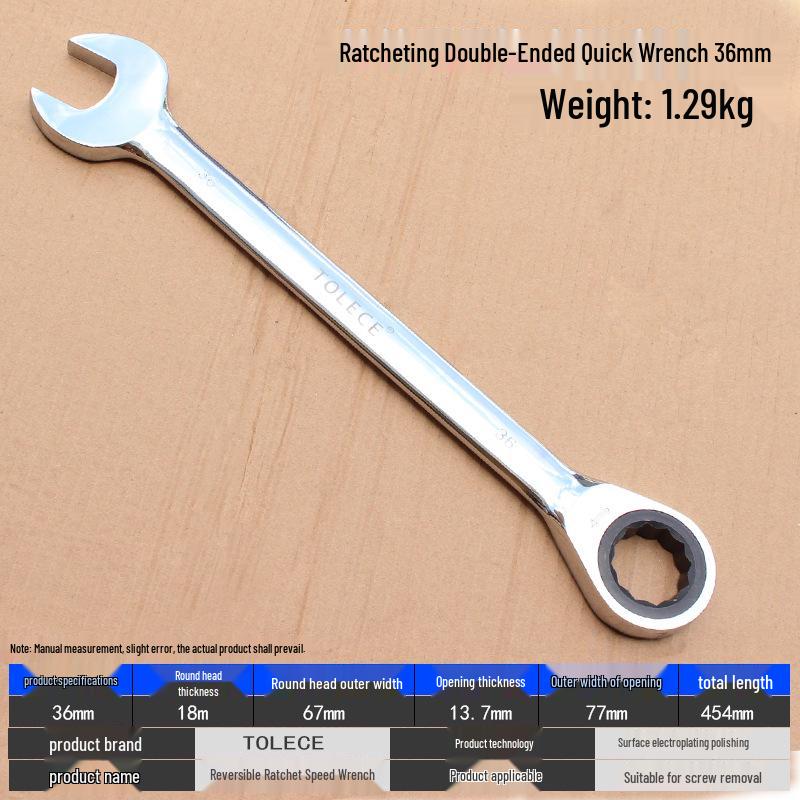 QuickTorx Reversible Ratchet Open-End Wrench