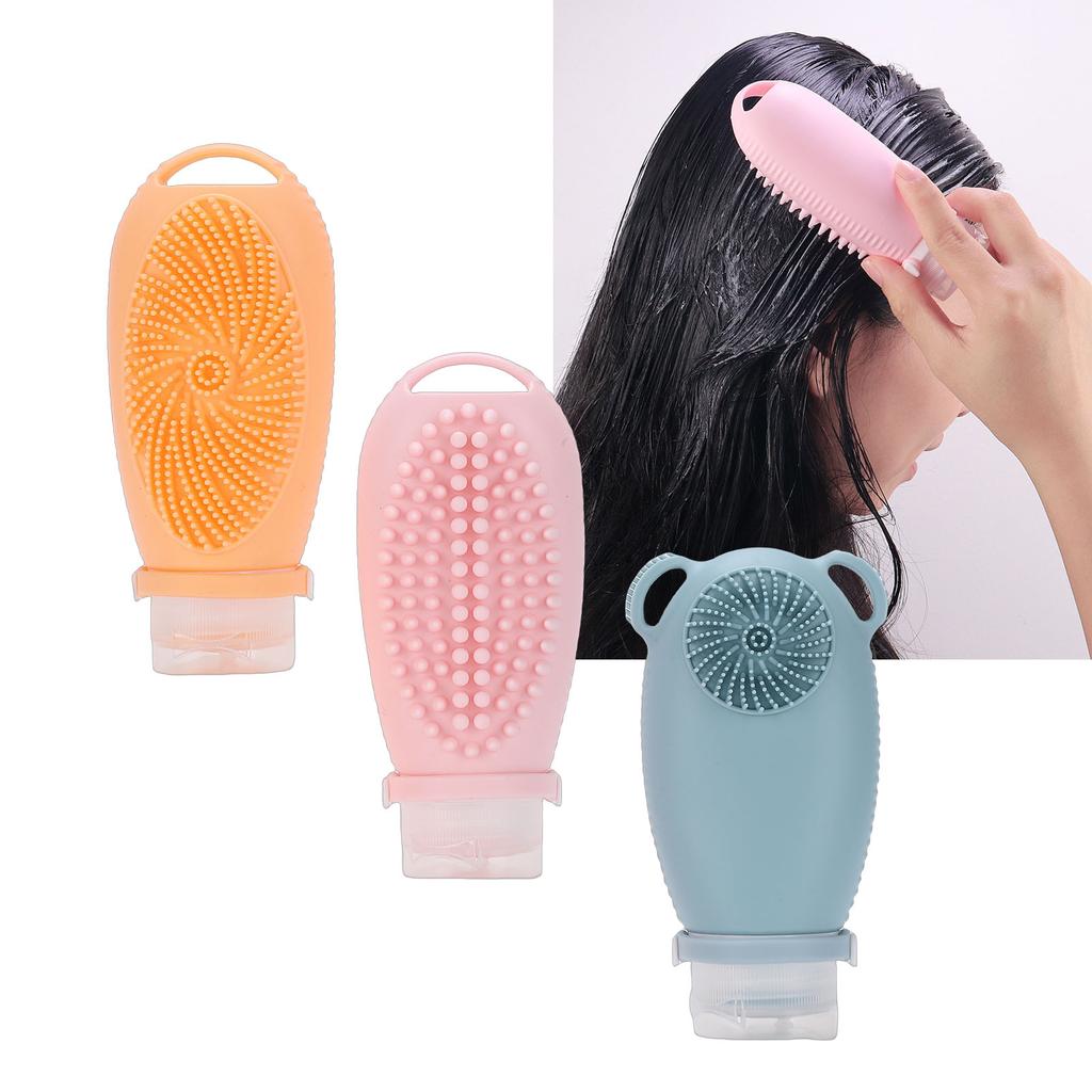 Travel Bottles for Toiletries Squeezable Silicone Toiletry Bottles for Shampoo Conditioner 100ml