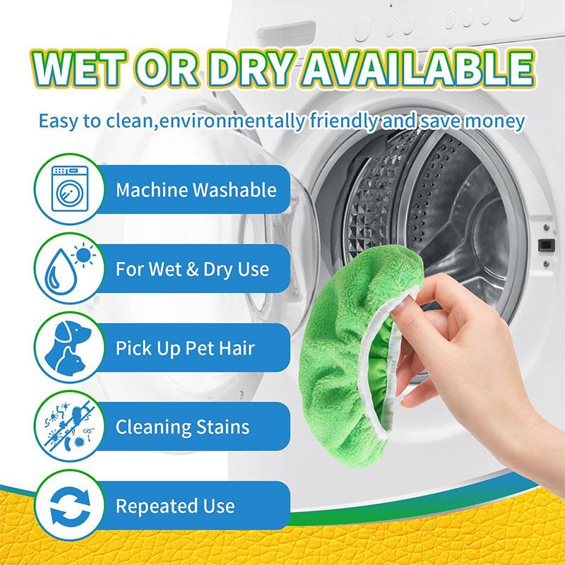 4/8PCS Mop Cloth Cover Replacement Cloth Can Be Washed and Reused Flat Mop Accessories Lazy Mop