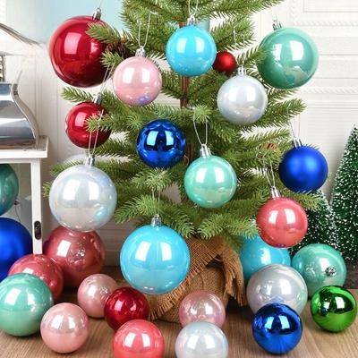 Hot Large Christmas Ball 10cm Colorful ChristmasOrnaments Christmas Spheres Pendant Christmas Tree