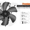 Hot Sell 6 Blades Stove Fan Heat Powered Fireplace Fan Log Wood Burner Eco-fan Quiet Fan Home Winter Warm Heat Distribution