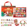 The 24-grid Calendar Arrival Series Of Bracelet Accessories Christmas Surprise Blind-box