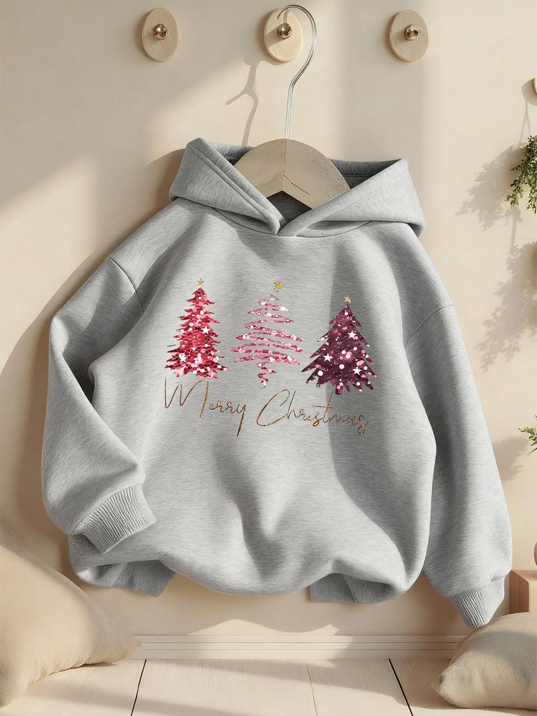 Boys' and Girls' Hooded Sweatshirts, Casual, Cute, Versatile, Stylish Printed Sweatshirts, Autumn Trendy Loose Hoodies.