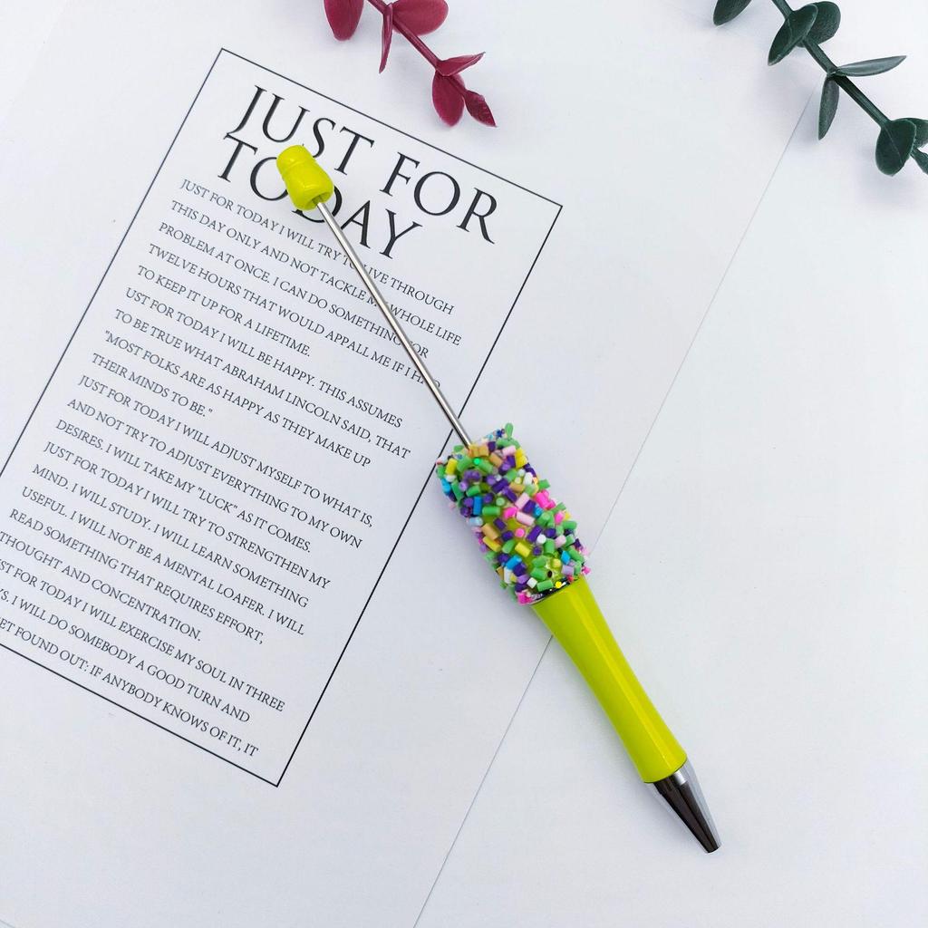 Cute Rotating Bead Pen - Colorful Candy Needle DIY Party Pen