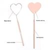 Heart-Shaped Eyelash Inspection Mirror for False Lashes Application