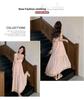 Plus Size Slimming French Style Lace Patchwork Two-Piece Tank Dress for Women