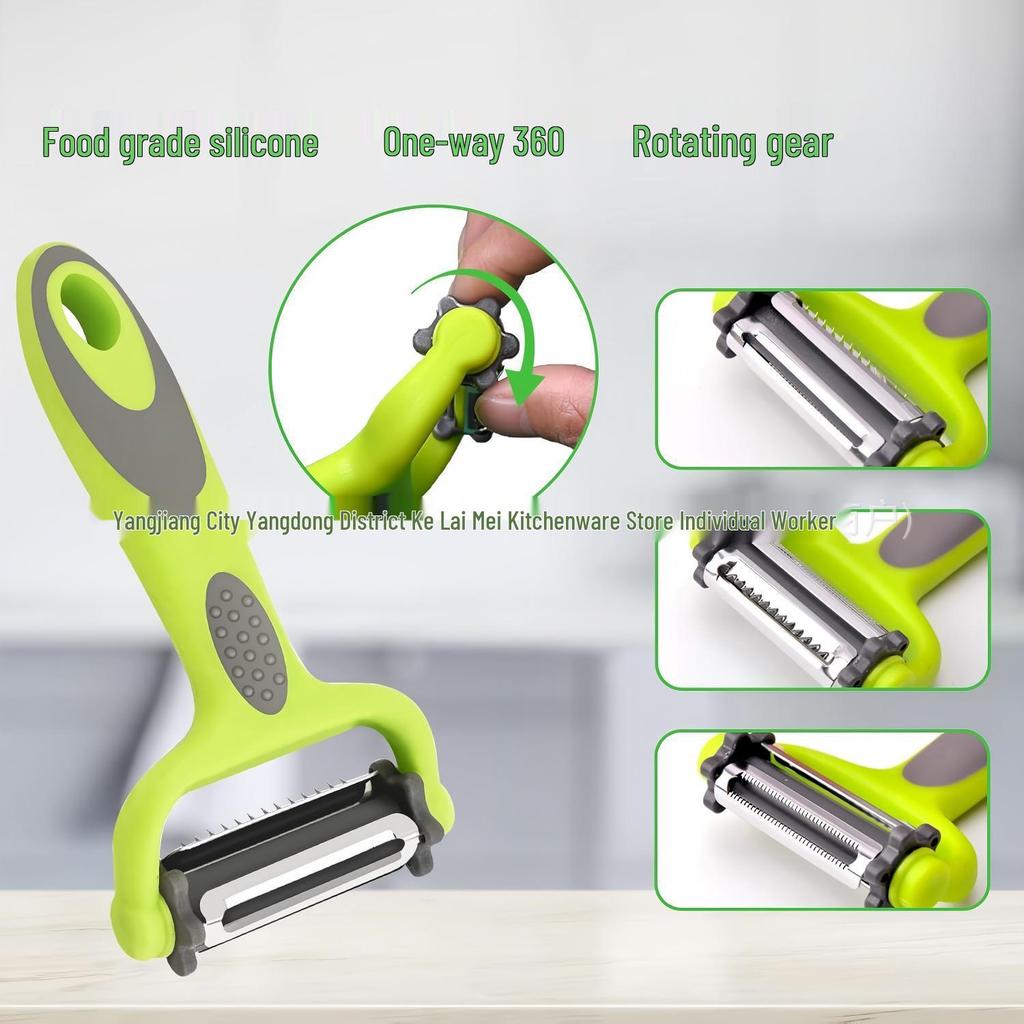 Multi-functional Rotary Peeler & Grater for Fruits and Vegetables
