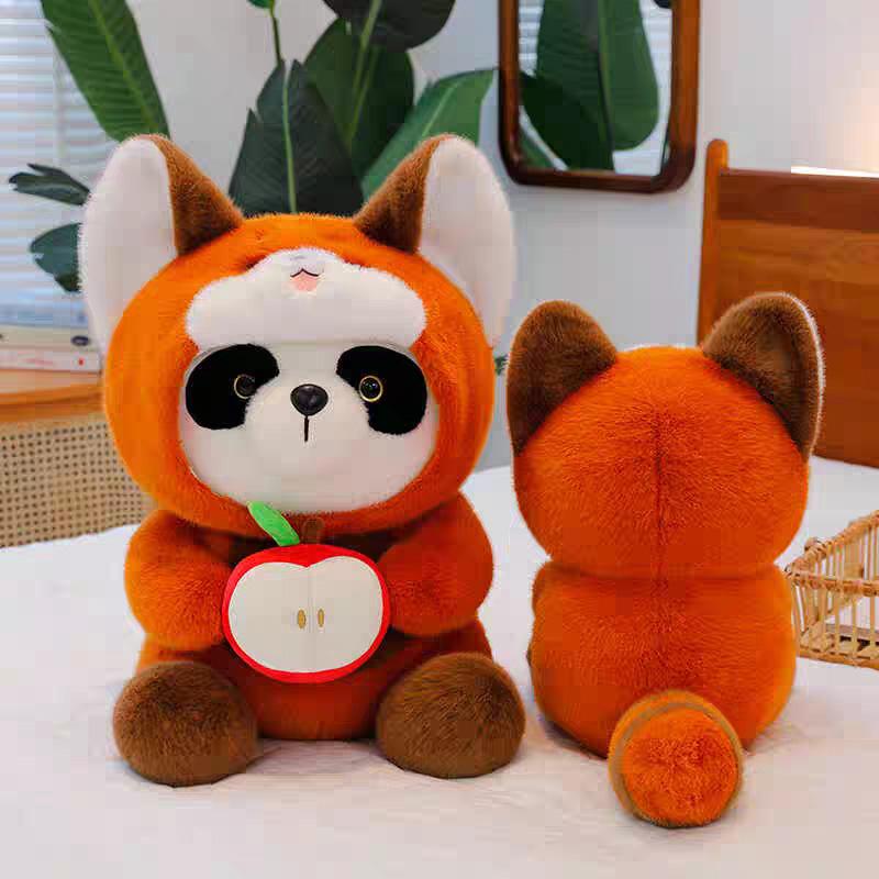 Creative Raccoon Transformed Into Giant Panda Plush Toy Doll Cute Children's Doll Sleeping with Rag Doll Pillow