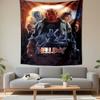 Hellboy Tapestry Wall Hanging, Comic Movie Dark Fantasy Poster, Wall Decor for Bedroom Living Room Dorm