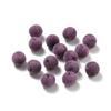 30 Pezzi 8/10mm Colorati Feltro Floccato Peluche Perline Acriliche Perline Distanziatrici Sfuse per Orecchini Braccialetti Fai da Te Accessori per la Creazione di Gioielli