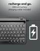 Macally Bluetooth Keyboard for Tablets Compatible with iPad and iPhone 78 Easy Quiet Black US Layout mini/Air/Mini (Multi-Device Compatible,