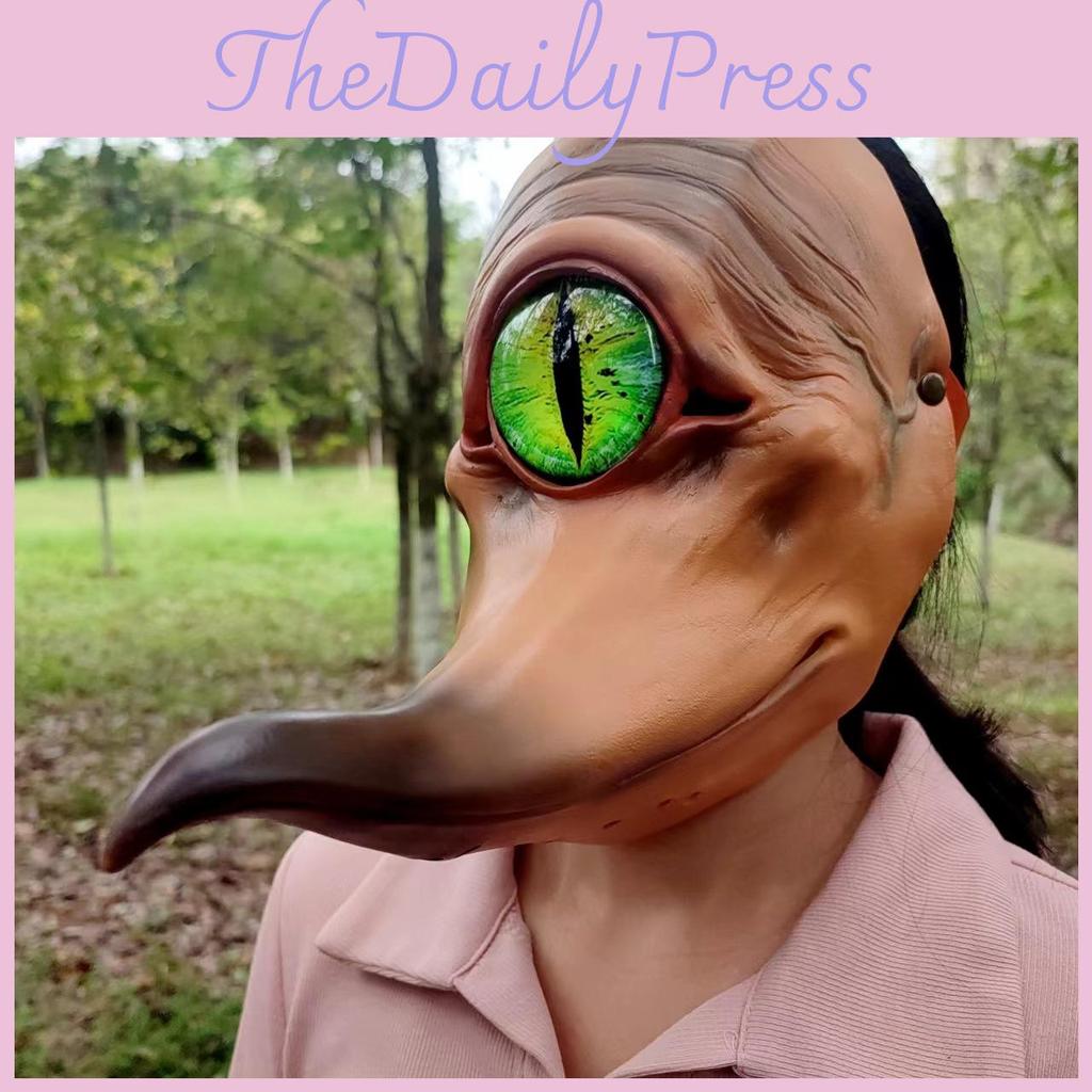 One Eyed Monster With A Long Mouth Monster Latex Mask For Halloween And Festivals