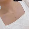 Elegant Rose Gold Gourd Pendant Necklace: Luxury Niche Clavicle Chain for Women - Exquisite Summer Choker Accessory