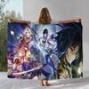 Classic Game Genshin Impact Cartoon Flannel Blanket,Ultra Soft Warm Plush Throw for Home Bedroom Bed Sofa Cover Office Camping