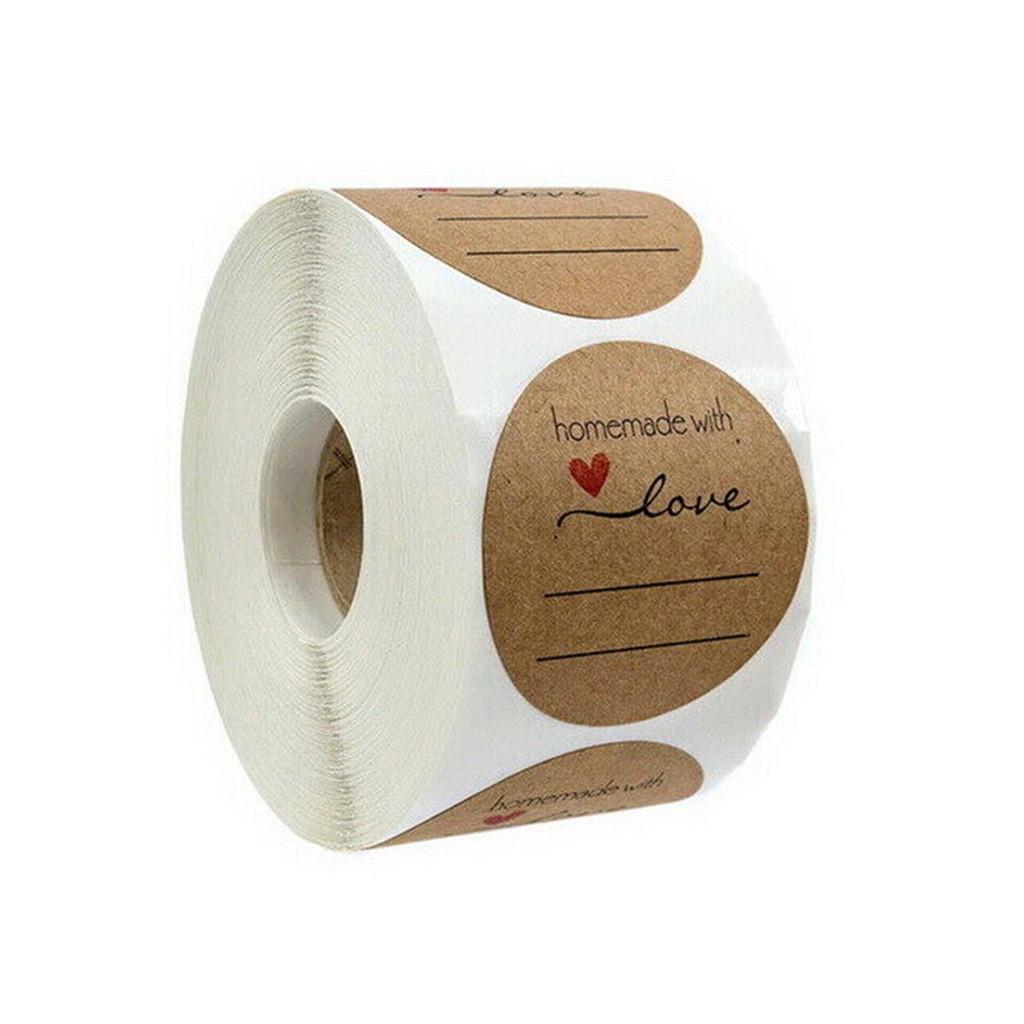 Ręcznie robione dziękuję Naklejki Ślubne pieczenie kwiatów Ręcznie robione etykiety samoprzylepne