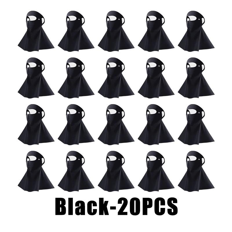 Cool Ice Silk Sun Protection Mask 3D UPF50+ Anti-UV Neck Scarf Neck Protection Dustproof Sunshade Facepiece Outdoor