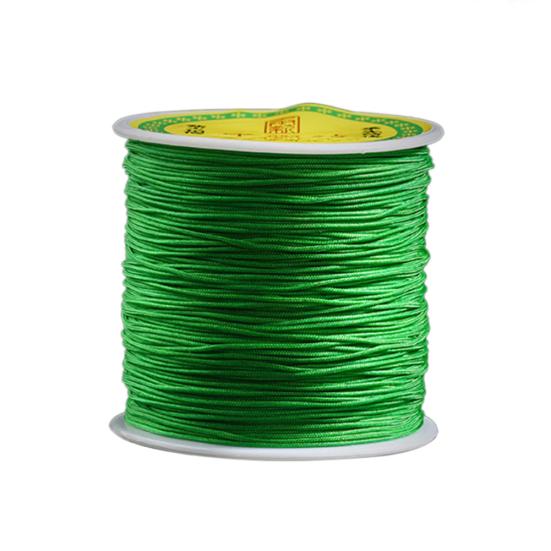 

1 мм 100 м нейлоновый макраме китайский узел шнур браслет бисер ювелирные изделия изготовление ниток своими руками зелёный