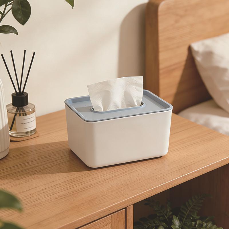 Bamboo Tissue Box with Print Logo and Wooden Lid - Luxury Gift and Storage Solution