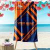 Name Custom Denver Broncos Print Beach Towel, Large Soft Quick Dry Towel for Beach Camping Swimming