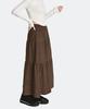 Keulleiseu Tiered Knit Skirt_Black