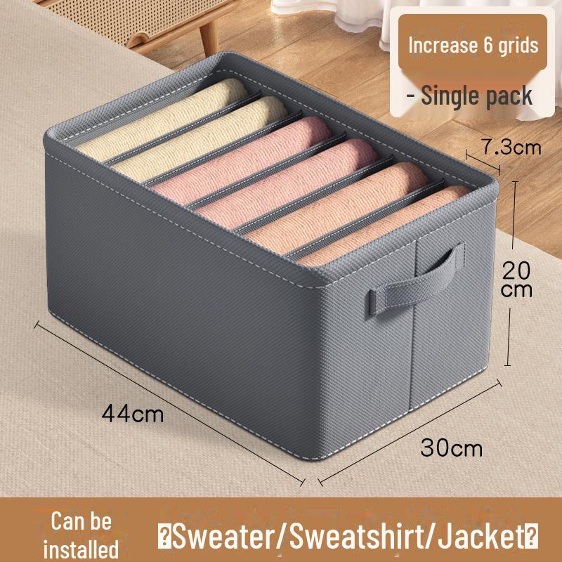 Stoff Faltbarer Schubladenorganizer für Schlafzimmer und Wohnheim