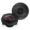 Pioneer Coaxial Car Audio Speakers 300W Max Black and Red TS-501M 4-Way (Pair) - 5-1/4-inch Round, Power,