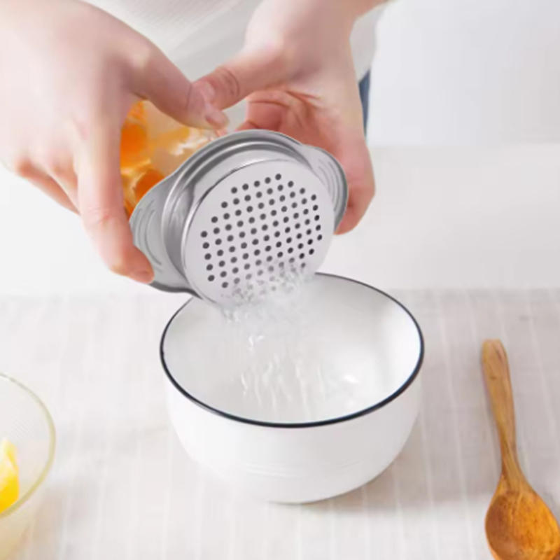 1pcs Stainless Steel Can Colander Sieve Tuna Press Lid Oil Drainer Remover Suitable for Beans Vegetables Fruit Tuna
