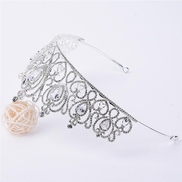 Women Bridal Wedding Crown Tiara Bridal Accessories Gold Plated Pageant Crown