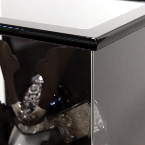 Boy's Day Doll Helmet Display Case, Acrylic Display Case, Rei (Rai) Design, Black, 28cm W x 22cm D x 26cm H, Panorama Case SP24508C-1