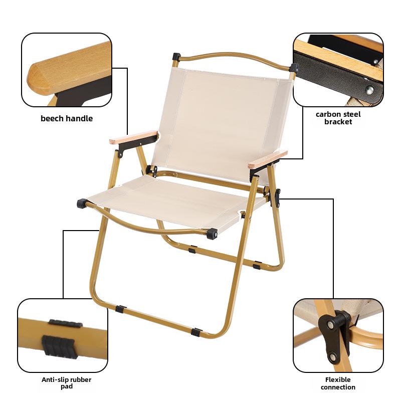 Kermit Outdoor Folding Table and Chair Set - Portable Camping and Beach Chair