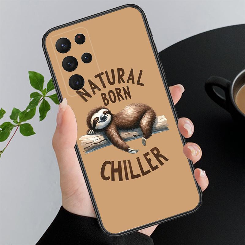 Phone Case For Samsung A17 A55 A16 A56 A35 A15 A53 A54 A33 A34 A25 A05S A52 A52S A07 A26 A06 Sloth