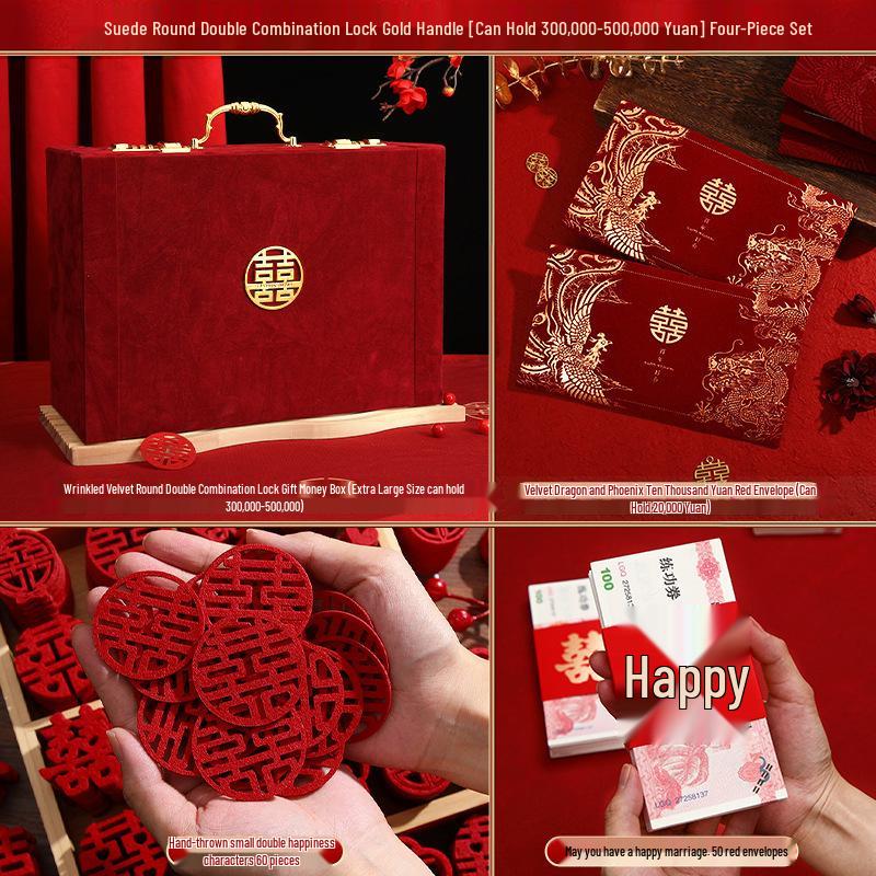 High-End Engagement Cash Gift Box with Combo Lock