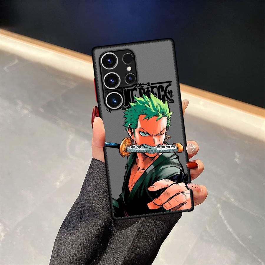 One Piece Luffy Zoro Cool Funda Back Phone Cover Case for Samsung Galaxy S26 S21 S20 FE S22 S23 FE Note 20 Ultra 10+ S24 Plus