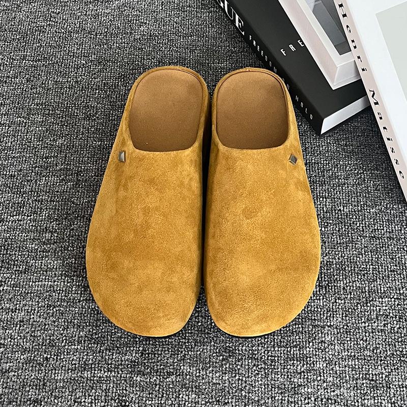 Thick-soled New Spring and Summer One-pedal Bag Head Half Slippers, Ugly and Cute Sandals Fashion Boken Shoes 19987-J