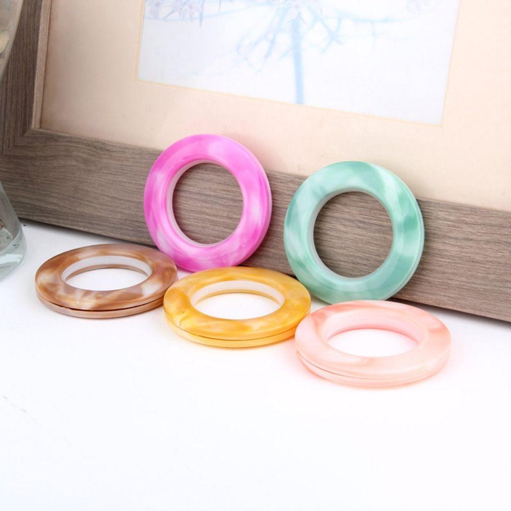 Plastic Roman Circle Modern Plastic Curtain Ring 8 Colors   Home Decor